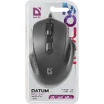Мышь проводная Defender Datum MB-347 черный, 1600 dpi, USB, кнопки - 4