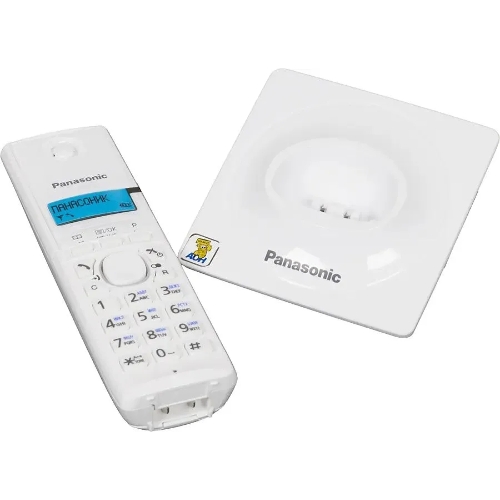 Телефон беспроводной (DECT) Panasonic KX-TG1711RUW (белый) АОН, Caller ID,12 мелодий звонка,подсветка дисплея,поиск трубки