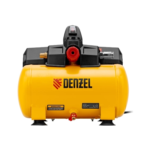 Компрессор Denzel DLS750/6 безмасляный малошумный 750 Вт, 140 л/мин,ресивер 6 л