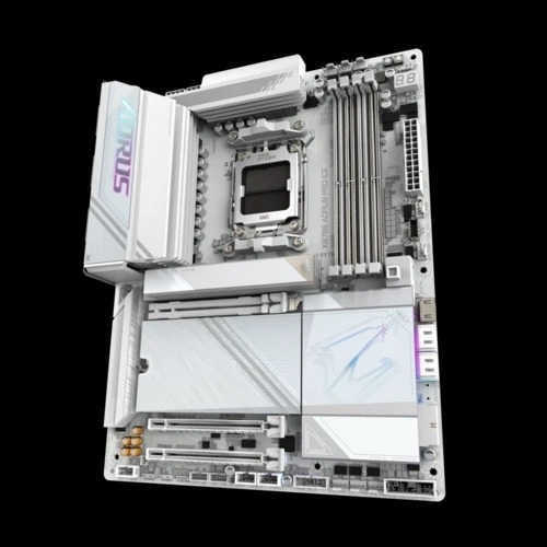 Материнская плата Gigabyte X870E AORUS PRO ICE, AM5, AMD X870E, 4xDDR5, 4xSATA, 4xM.2, 1xPCI-E 5.0 x16, 1xPCI-E 4.0 x4, 1xPCI-E 3.0 x4, 1xHDMI, 2xUSB-C, 1x 2.5Gb LAN, 2xUSB-A 3.2 Gen 2, 3xUSB-A 3.2 Gen 1, 2xUSB-A 2.0, 2x3.5 мм, TOSLINK, 7.1, 2xUSB4, 4xUSB-A 3.2 Gen 1, ATX