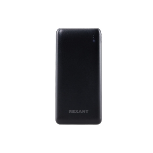 Портативный аккумулятор Rexant Power Bank (аккумуляторная батарея) 10000 mAh с Quick Charge и Power Delivery, черное