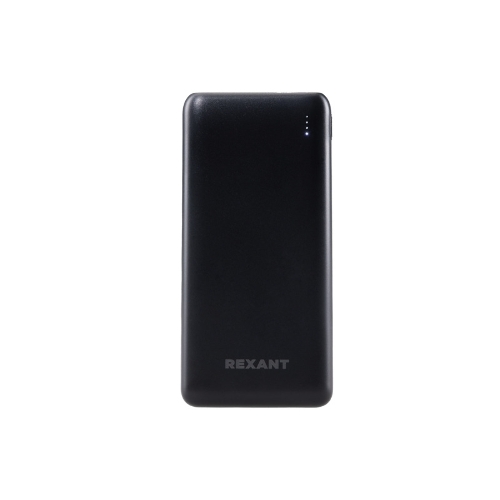 Портативный аккумулятор Rexant Power Bank (аккумуляторная батарея) 10000 mAh с Quick Charge и Power Delivery, черное