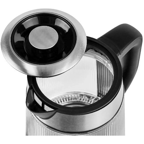 Чайник электрический Centek CT-0013 стекло, 2200 Вт, 1.8 л, серебристый