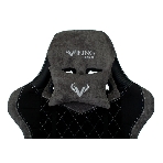 Кресло игровое Бюрократ VIKING 7 KNIGHT B FABRIC черный текстиль/эко.кожа крестовина металл/пластик