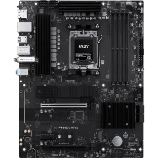 Материнская плата MSI PRO B850-S WIFI6E, AM5, AMD B850, 4xDDR5, 4xSATA, 2xM.2, 1xPCIe 4.0 x16, 1xPCIe 4.0 x4, 1xPCIe 3.0 x1, 1xDP, 1xHDMI, 1x2.5Gb LAN, Wi-Fi 6E, Bluetooth 5.3, 1xUSB-C 10Gbps, 3xUSB-A 10Gbps, 4xUSB-A 5Gbps, 3x3.5 мм, 7.1, ATX