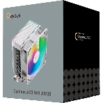 Кулер для процессора Ocypus Gamma A20 WH ARGB, 92mm FARGB FAN, Top FARGB Panel, 2 HEAT PIPES, 3-PIN, 1900 RPM, 21DBA, HYDRO BEARING, LGA115X/1200/1700/18XX, AM4/AM5