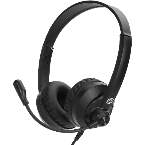 Гарнитура Oklick HS-M500 чёрный, проводная, USB