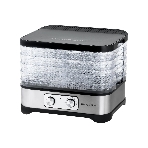 Сушилка для овощей и фруктов Galaxy Line GL 2639, черный с серебристым, с механическим управлением, 500 вт