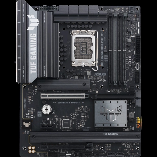 Материнская плата ASUS TUF GAMING B860-PLUS WIFI, LGA 1851, Intel B860, 4xDDR5, 4xSATA, 3xM.2, 1xPCIe 5.0 x16, 1xPCIe 4.0 x16, 1xDP, 1xHDMI, 1x 2.5Gb LAN, 1xUSB 20Gbps, 2xUSB 10Gbps, 3xUSB 5Gbps, 2xUSB 2.0, 5x3.5 мм, 7.1, ATX