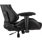 Кресло Бюрократ VIKING 4 AERO BLACK EDITION черный, экокожа, 120 кг, механизм качания