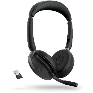 Гарнитура Jabra Evolve2 65 Flex чёрный, беспроводная, Bluetooth, до 32 ч