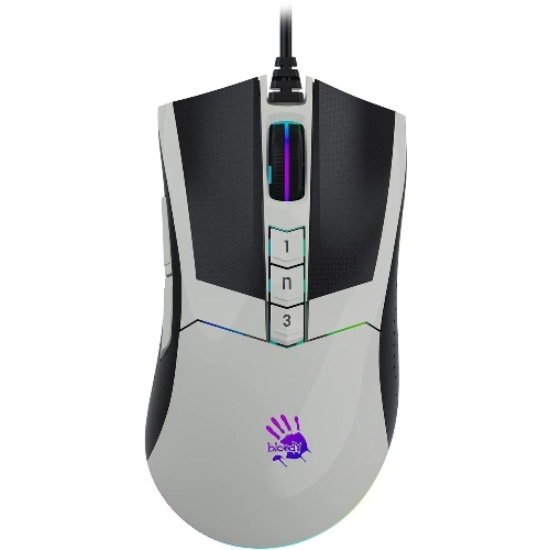 Мышь проводная A4Tech Bloody W90 Max белый/черный, 10000 dpi, USB, кнопки - 10