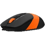 Мышь проводная A4Tech Fstyler FM10S черный/оранжевый, 1600 dpi, USB, кнопки - 4