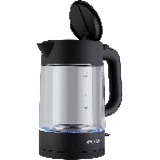 Чайник электрический Hyundai HYK-G7707 1.7л. 2200Вт графит корпус: стекло