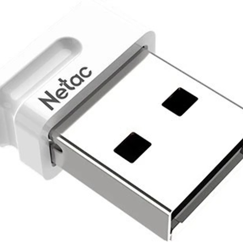 Флешка USB Netac U116 mini (NT03U116N-064G-32WH), 64Gb, USB 3.2, R/W 90/30, белый