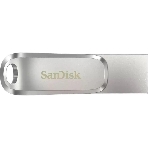 Флешка USB Sandisk Ultra Dual Luxe (SDDDC4-032G-G46), 32Gb, USB 3.2 Gen 1/Type-C, R/W 150/40, серебристый