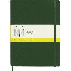 Блокнот MOLESKINE Classic, 192стр, в клеточку, твердая обложка, зеленый qp091k15