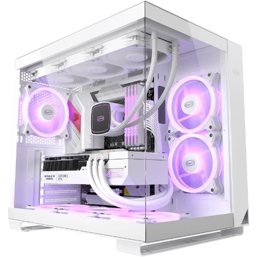 Компьютерный корпус без блока питания Case PCCooler C3T500 ARGB WH, Midi-Tower, TG, 6x120мм ARGB, 1xUSB-C 3.1 + 2xUSB-A 3.0, ATX, mATX, mITX белый
