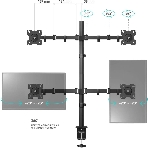 Кронштейн ONKRON D421E для четырех мониторов 13