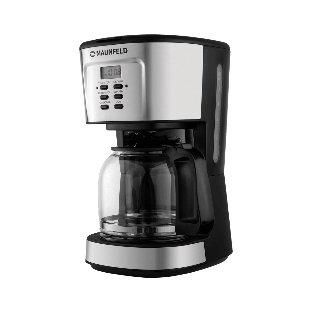 Кофеварка капельная Maunfeld MF-722S серебристый/черный, исп. кофе - молотый, 1.5 л, 900 Вт.