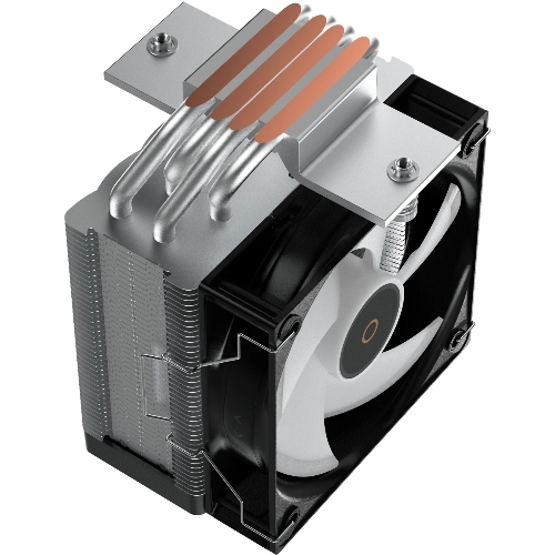 Кулер для процессора Ocypus Gamma A40 BK ARGB Digital, 100мм ARGB FAN, Top Display Panel, 4 HEAT PIPES, 4-PIN PWM, 600-2400 RPM, 29.5DBA, HYDRO BEARING, LGA115X/1200/1700/18XX, AM4/AM5