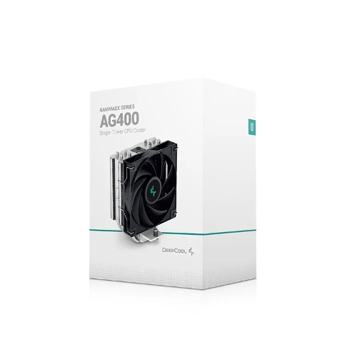 Кулер для процессора DEEPCOOL AG400 черный, 120 мм, алюминий/медь, 2000 об/мин, 31.6 дБ, 4 pin, 220 Вт, 150 мм