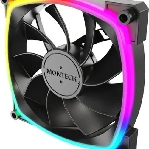 Вентилятор для корпуса Montech RX120 Reverse ARGb 120х120x25 черный 4-pin 27дБ (RX120 PWM BLACK) Ret