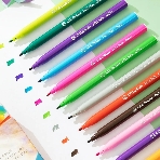 Фломастеры Deli EC10000 ColoRun, вентилируемый колпачок, 12 цветов, коробка с европодвесом