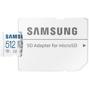 Флеш карта microSDXC 512Gb Samsung MB-MC512SA/EU EVO Plus + adapter