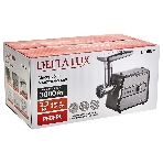 Мясорубка электрическая DELTA LUX DE-603M серый, 3000 Вт, 2.2 кг/мин, реверс, защита от перегрузки, насадки - 5