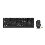 Комплект клавиатура+мышь A4Tech FStyler FG1010 беспроводной, USB, 2000 DPI, чёрный