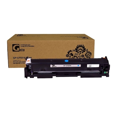 Картридж лазерный GalaPrint GP-CF531A (№205A) голубой (900 стр) для HP Color LaserJet Pro CM180/CM180n/CM181/CM181fw/CM154