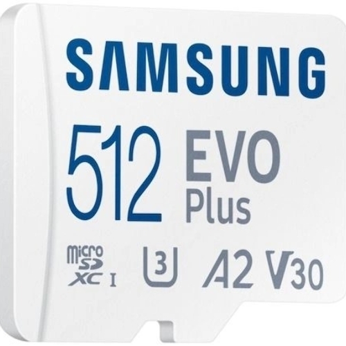 Флеш карта microSDXC 512Gb Samsung MB-MC512SA/EU EVO Plus + adapter