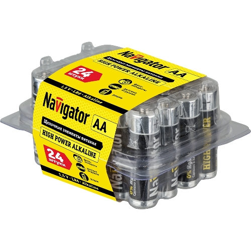 Элемент питания алкалиновый Navigator AA/LR6 NBT-NE-LR6-BOX24 (уп.24шт)