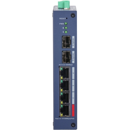 Коммутатор Dahua DH-CHS4206-4ET-90, 2×1 Гбит/с, управляемый