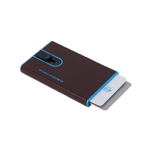 Чехол для кредитных карт Piquadro Blue Square PP4825B2BLR/MO, натур.кожа, красное дерево