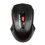 Мышь беспроводная Nakatomi MRON-07U черный, 1600 dpi, радиоканал, USB, кнопки - 5