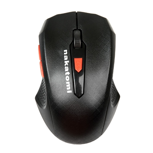 Мышь беспроводная Nakatomi MRON-07U черный, 1600 dpi, радиоканал, USB, кнопки - 5