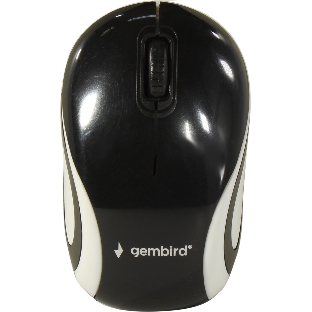 Мышь беспроводная Gembird MUSW-610 черный, 1200 dpi, радиоканал, USB, кнопки - 3
