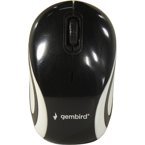 Мышь беспроводная Gembird MUSW-610 черный, 1200 dpi, радиоканал, USB, кнопки - 3