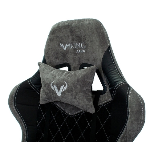 Кресло игровое Бюрократ VIKING 7 KNIGHT B FABRIC черный текстиль/эко.кожа крестовина металл/пластик