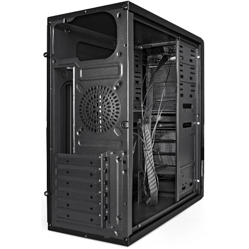 Компьютерный корпус Miditower ExeGate XP-329S-UNS450 (ATX, БП UNS450 с вент. 12см, 2*USB, аудио, черный)