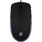 Мышь проводная Oklick 100M черный, 1600 dpi, USB, кнопки - 4