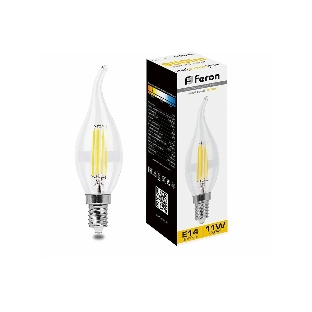 Лампа светодиодная Feron LB-714 11W 230V E14 2700K прозрачная
