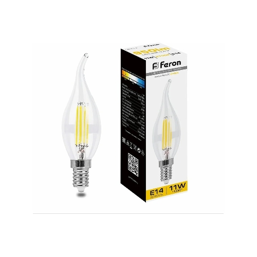 Лампа светодиодная Feron LB-714 11W 230V E14 2700K прозрачная