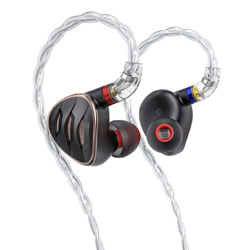 Проводные наушники FiiO FH5s черный/медный, внутриканальные, Jack 3.5/2.5/4.4 мм, сменные штекеры
