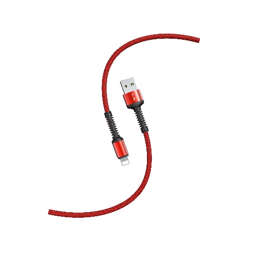 Кабель Smartbuy (iK-512-S26r) S26 Lightning красн., 3 А,PD,нейл.,1 м