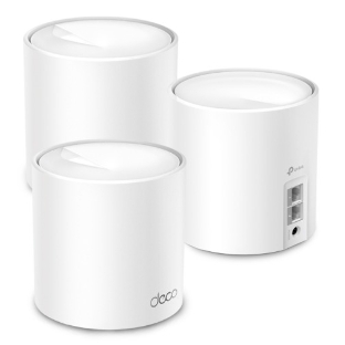 Бесшовный Mesh роутер TP-Link Deco X10 (DECO X10(3-PACK)) AX1500 10/100/1000BASE-TX белый (упак.:3шт)