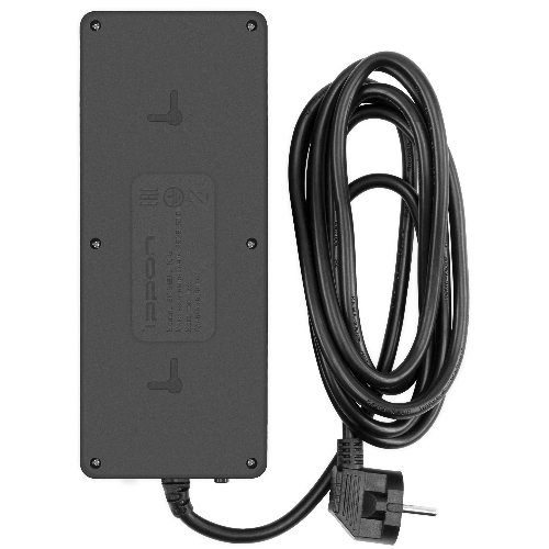 Сетевой фильтр Ippon BK-8-EU-3-16-B 3 м, 8 розеток, черный, коробка