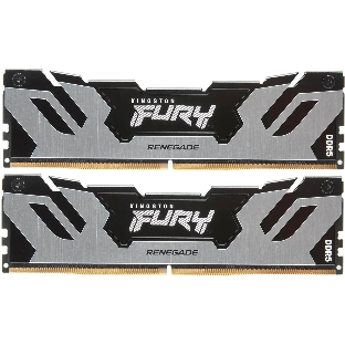 Оперативная память Kingston Fury Renegade, DDR5, 32Gb (2x16Gb), 7200MHz, CL38, DIMM, с радиатором, серебристый/черный